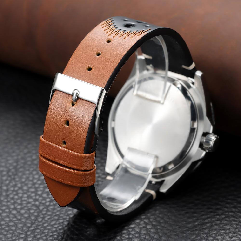 20mm 22mm Oil Wax Genuine Leather Breathable Watchband Bracelet Men Women Cowhide Wrist Watch Band Black Brown Strap Accessories