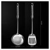Ebony & Stainless Steel Kitchen Utensil Set with Spatula and Ladle