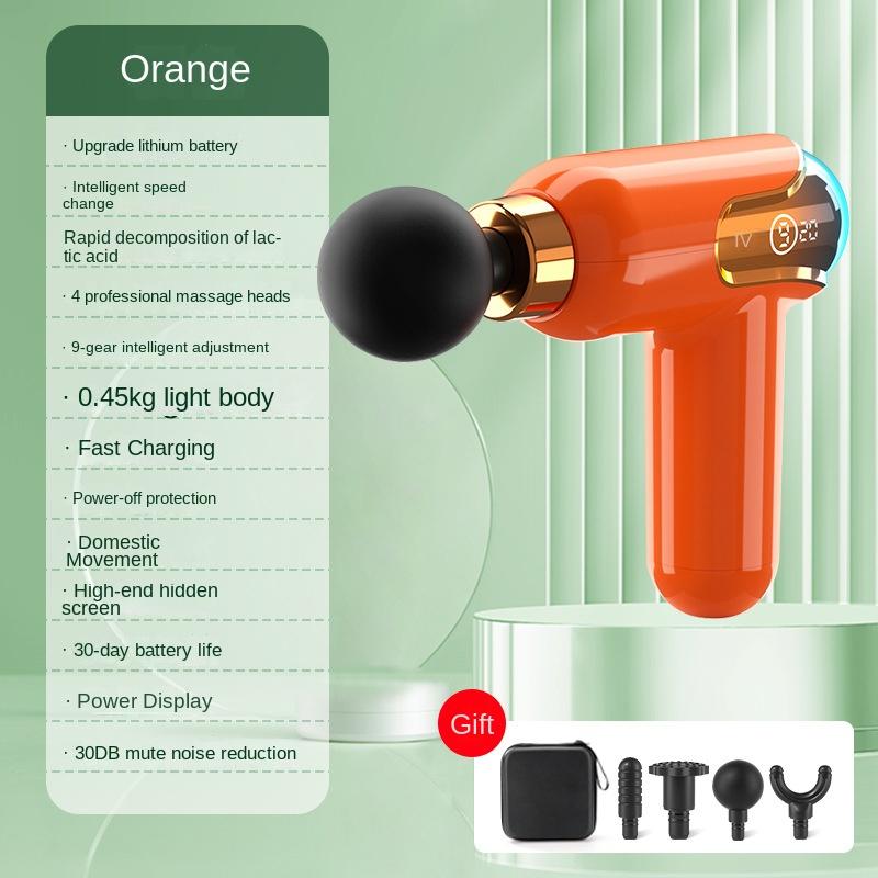 LCD Intelligent Frequency Control Fascia Gun Mini Portable Usb Whole Body Massager Electric Neck Membrane Instrument