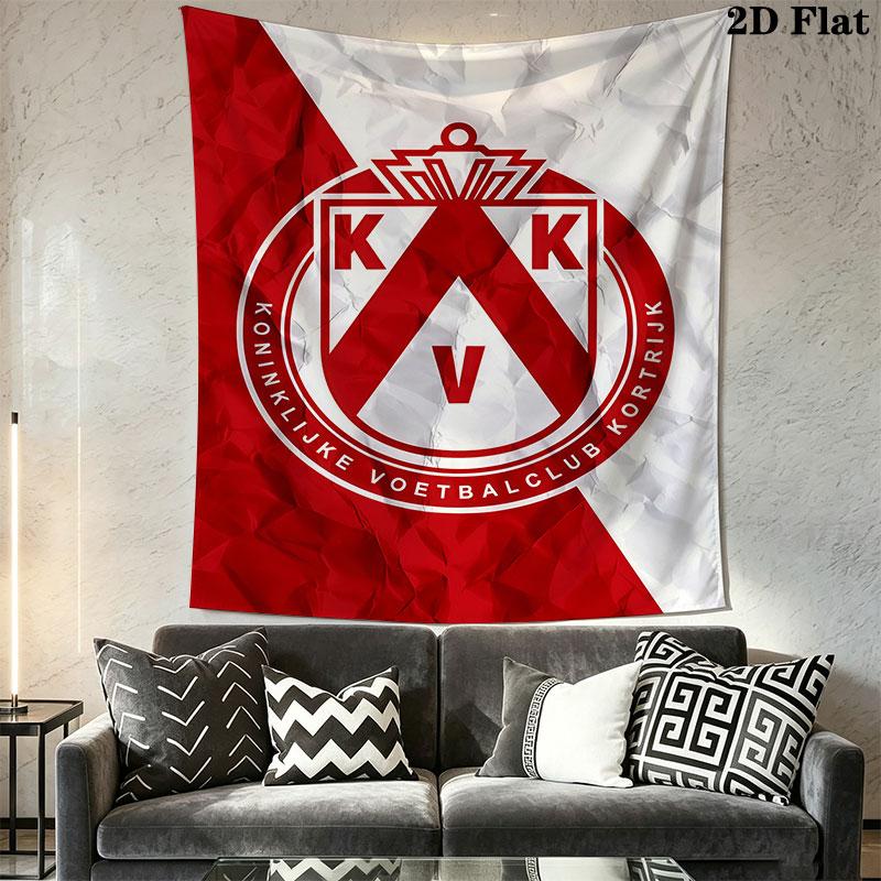 Kortrijk logo Wall Hanging Printed Fabric Blanket Decorative Tapestries for Bedroom Living Room Home Decor