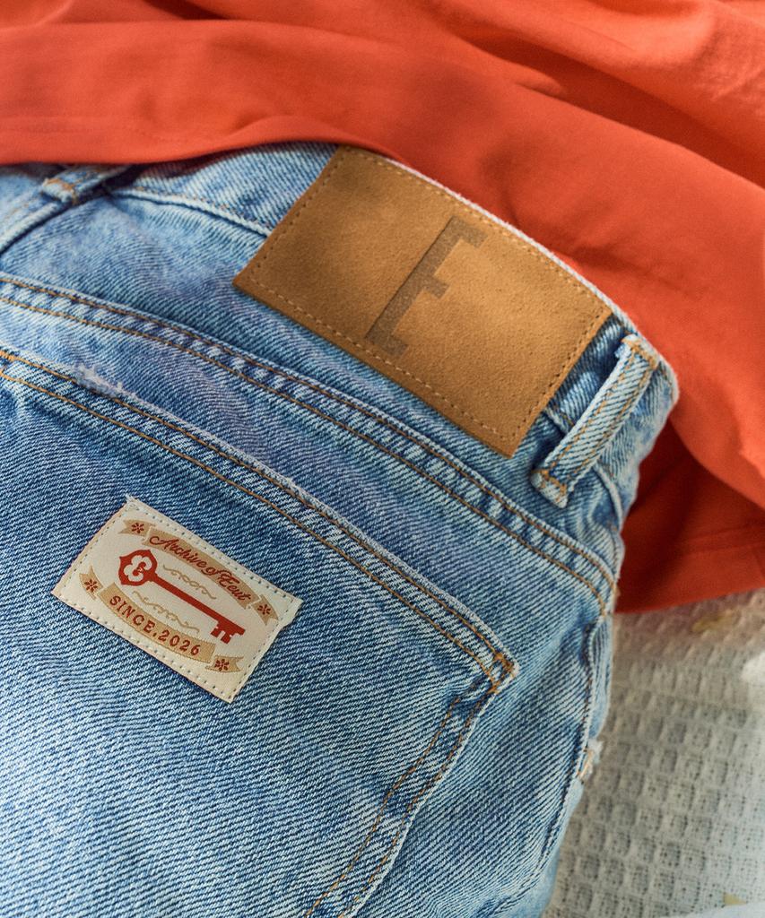 Iuteu Archive Label Denim Pants / Light Indigo