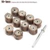10 Pcs Flap Wheel Sandpaper Sanding Disc For Rotary Tool 80-600Grit Flap