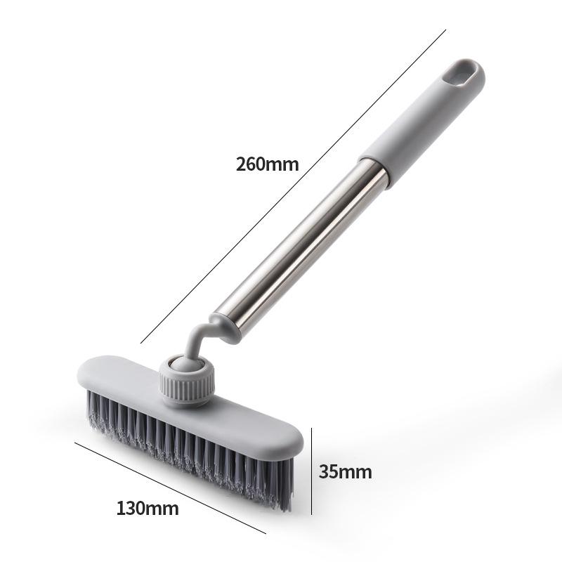 Universal Multi-Functional Floor Brush for Bathroom, Balcony & Tile - Extended Design for No-Dead-Corner Cleaning