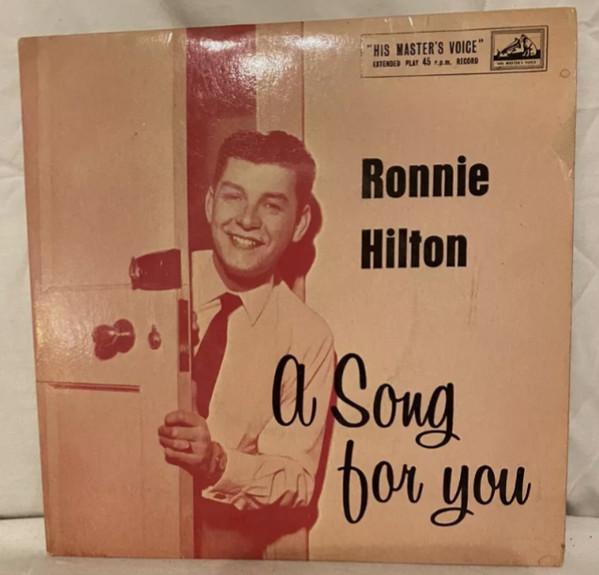 

7inch Record RONNIE HILTON - A Song For You 7EG8375 DECCA 1958 UK Pop Used