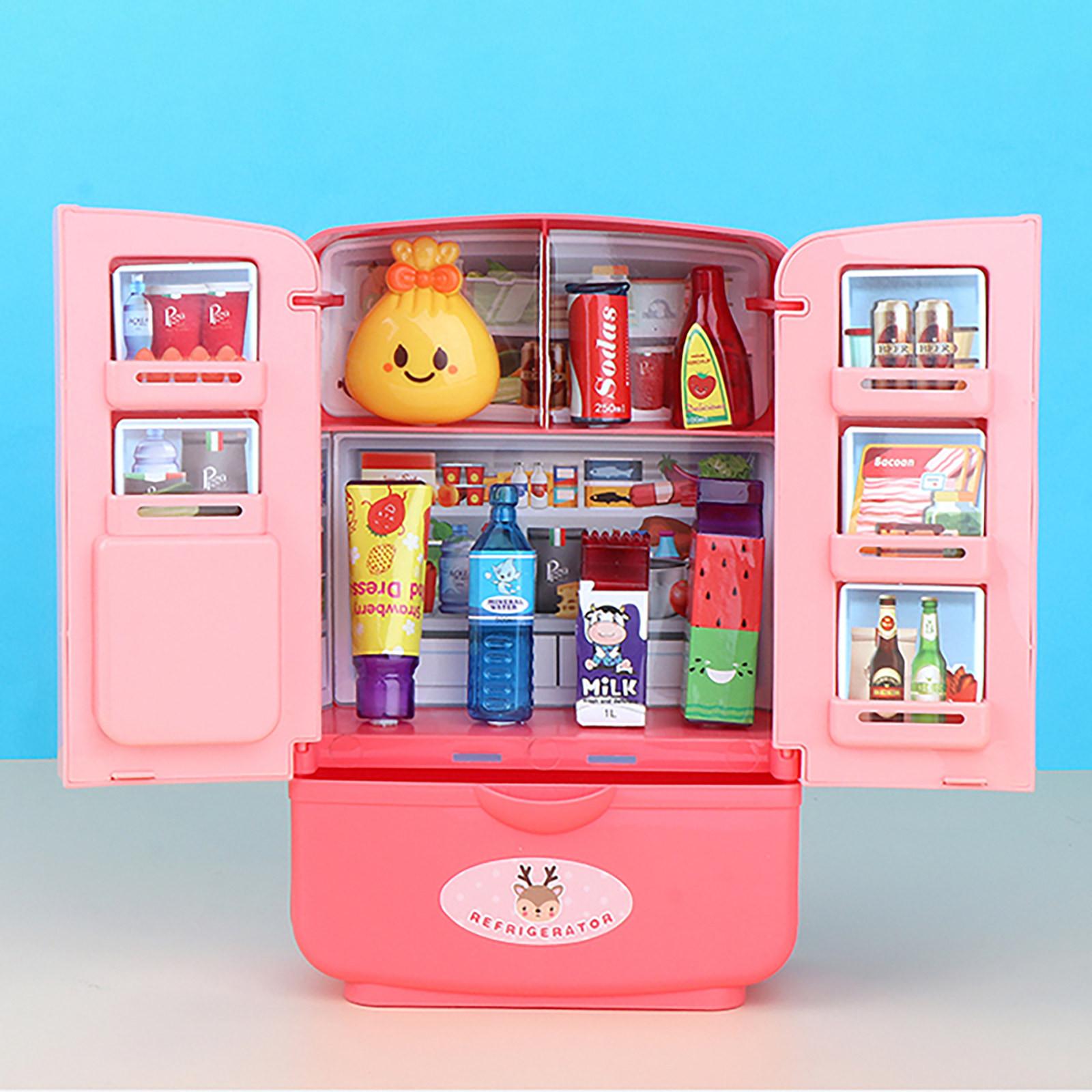 

Children Simulation Refrigerator Kitchen Toys Double Door Home Appliances