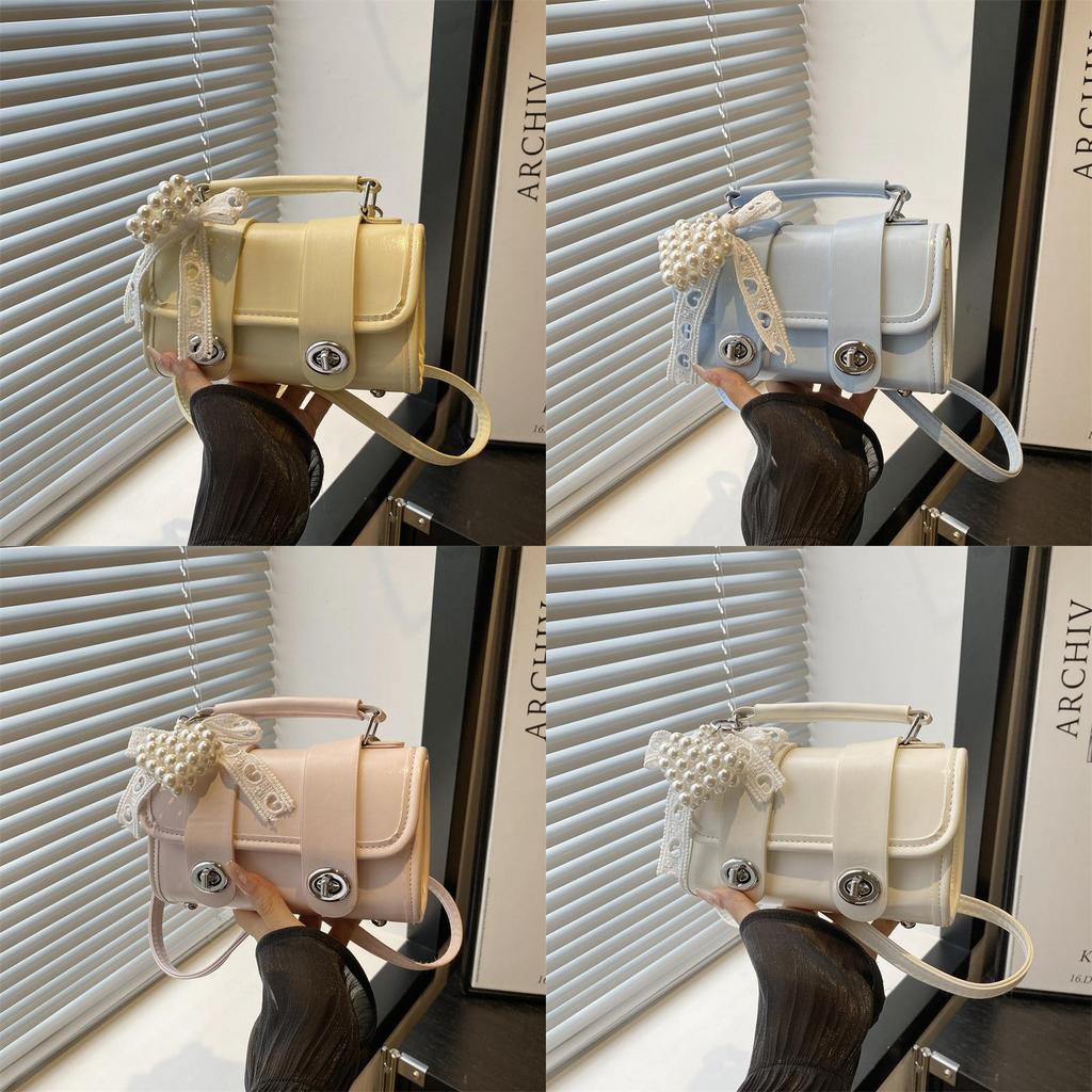 Street Style Small Pu Shoulder Bag With Stitching For Daily Casual Wear