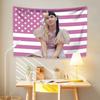 Melanie Martinezs USA Flag Tapestry Pop Singer Home Decor Wall Hanging Dorm Backdrop Fans Party Concert Banner Room Decoration