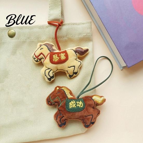 Durable Bag Charm Pendant Cartoon Horse Doll Hanging Ornament Long-lasting