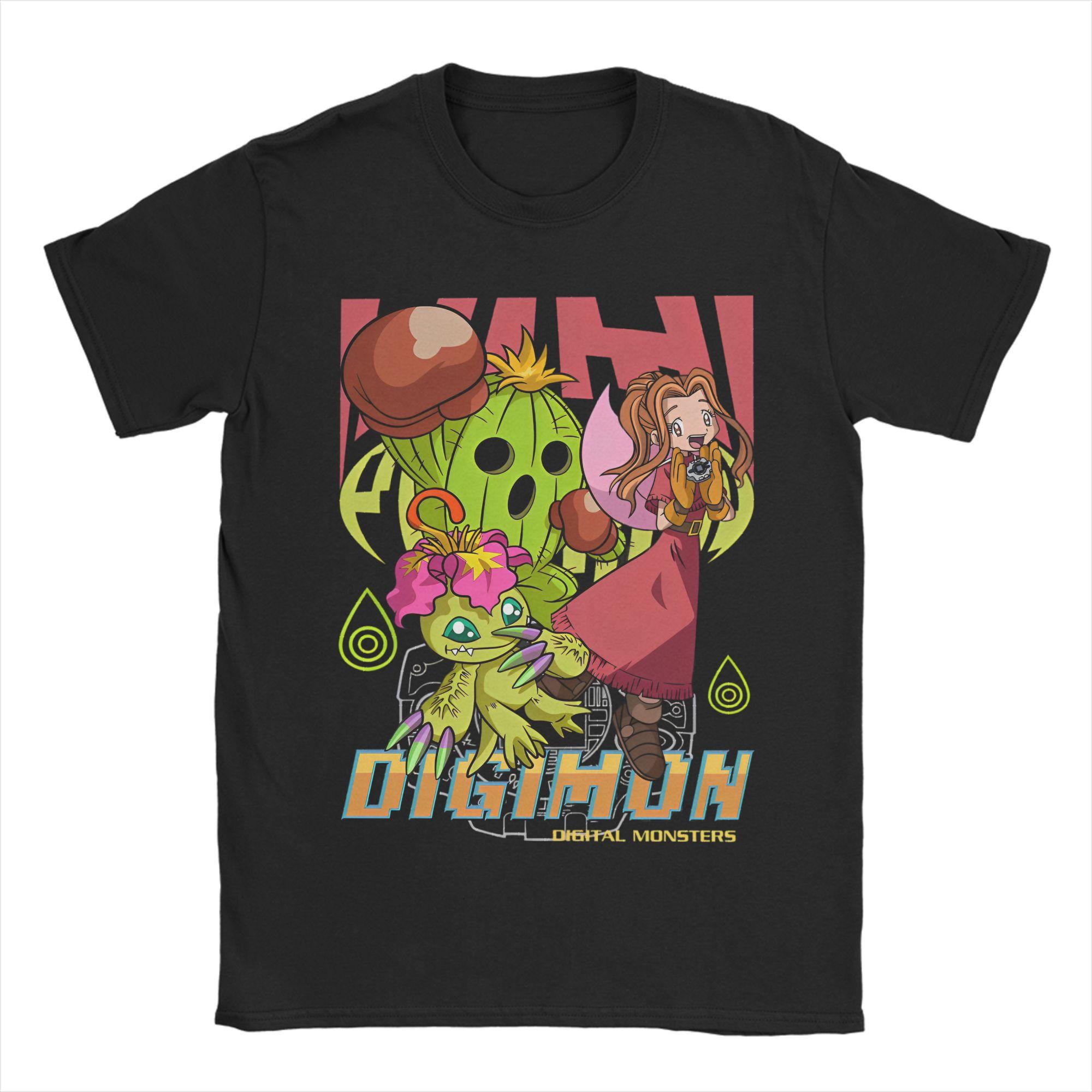 Mens Womens Digimon Lilimon Tachikawa Mimi T Shirts Adventure Anime Cotton Merchandise Novelty Short Sleeve Tee Gift TShirts 2XL