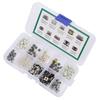 250Pcs Tactile Push Button Switch 10 Types Micro Switch Kit for DIY Electronic Products