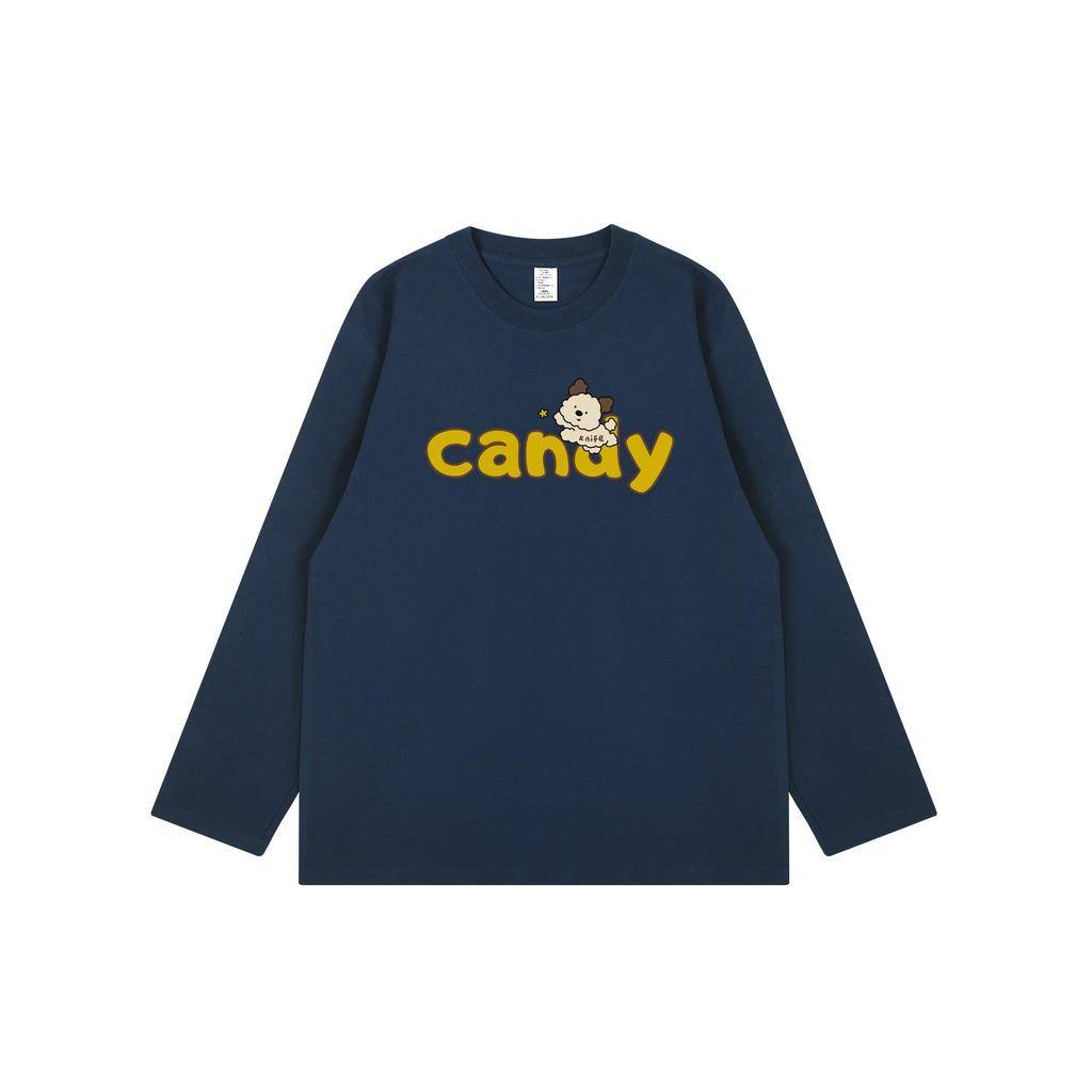 Cute Cartoon Print Collection: Trendy Unisex Korean-Style Long-Sleeve Tees