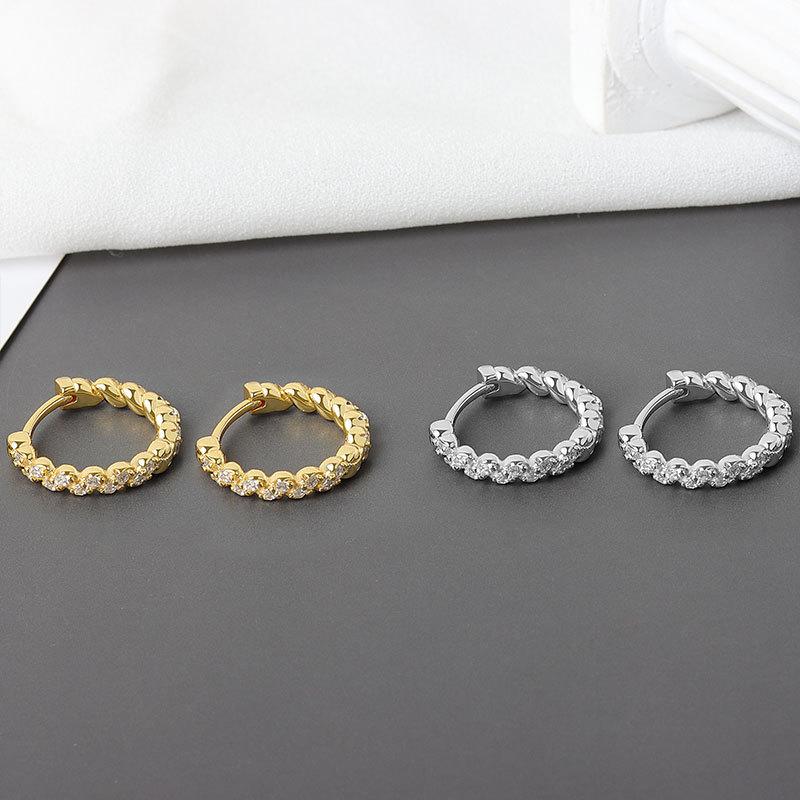 Lindon Copper Alloy Zircon Earrings Drop Earrings For Women Wedding Party Gifts