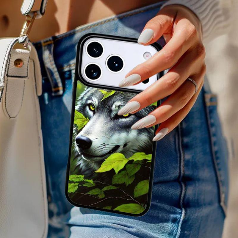 Animal Lion Wolf Tiger Phone Case For iPhone 17 Air 14 15 13 12 Max Cover For Apple 14 15 16 16e 11 Pro Max Plus Coque