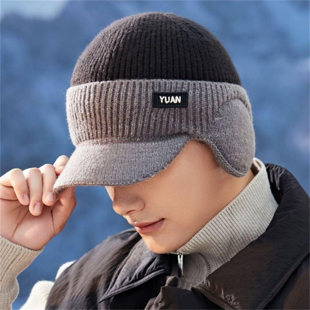 Dual Tone Dad Hat Keep Warm Couples Hats Stylish Baseball Cap  Outdoor Activities