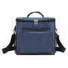 Portable Picnic Cooler Bag with Two-Layer Aluminum Foil Insulation Oxford Cloth Material Adjustable Shoulder Strap and Front Zipper Pocket
