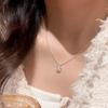 Vintage Women Clavicle Necklace Zinc Zinc Alloy Pearl Necklace Irregular Shell Jewelry Korean Style Pendant