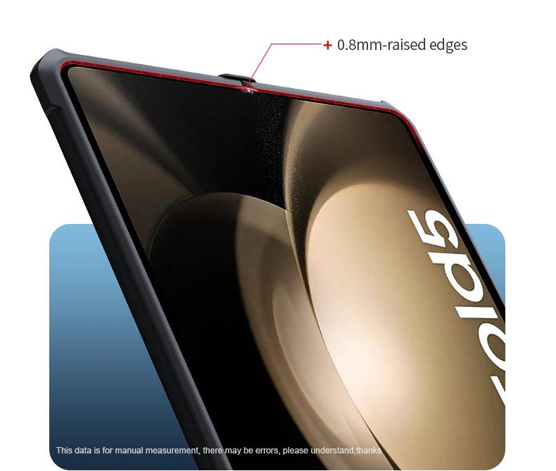 Xundi Z Fold7 Shockproof Case for Samsung Galaxy 6 - Transparent Glass Foldable Cover