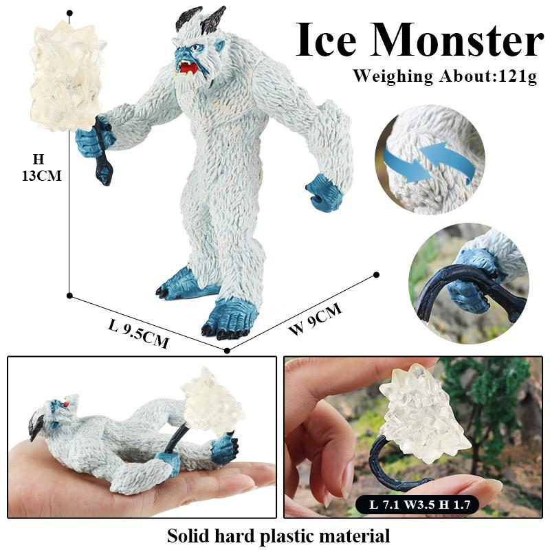 Oenux Phoenix Cerberus Ice Monster Model Cerberus Griffin Dragon Dinosaurs Action Figures Animals Toy Collection Kid Gift