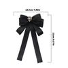 Back Pin Memorial Black Ribbon Brooch DIY Badge Accessories Rhinestones Bowknot Brooches Queen Mother Black Bow Ties
