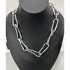 Tooxika Vintage High Feeling Thick Chain Textured Cuban Chain Necklace Heavy Streetwear Collarbone Chain