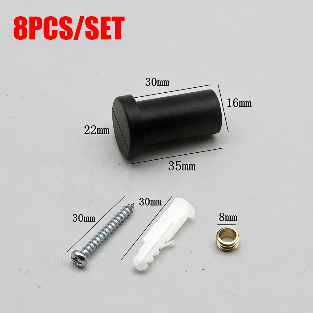 Cylindrical Coat Hook with Screw Wall Rack Hook Hanger for Towel Key Bag Robe Bathroom Hardware Hanging Clothes Single Hook