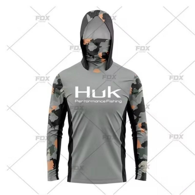 Lightweight UV Protection Fishing Hoodie Long Sleeve Rash Guard Outdoor Angling Water Sports