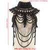 Fashion Tribal Style Hollow Woven Pearl Shawl Body Chain Retro Layered Exaggerated Sexy Body Chain All Match Women Jewelry