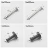 1Pcs with Screws Single Clothes Hook Cylindrical Wall Punching Hook New Hat Towel Rack