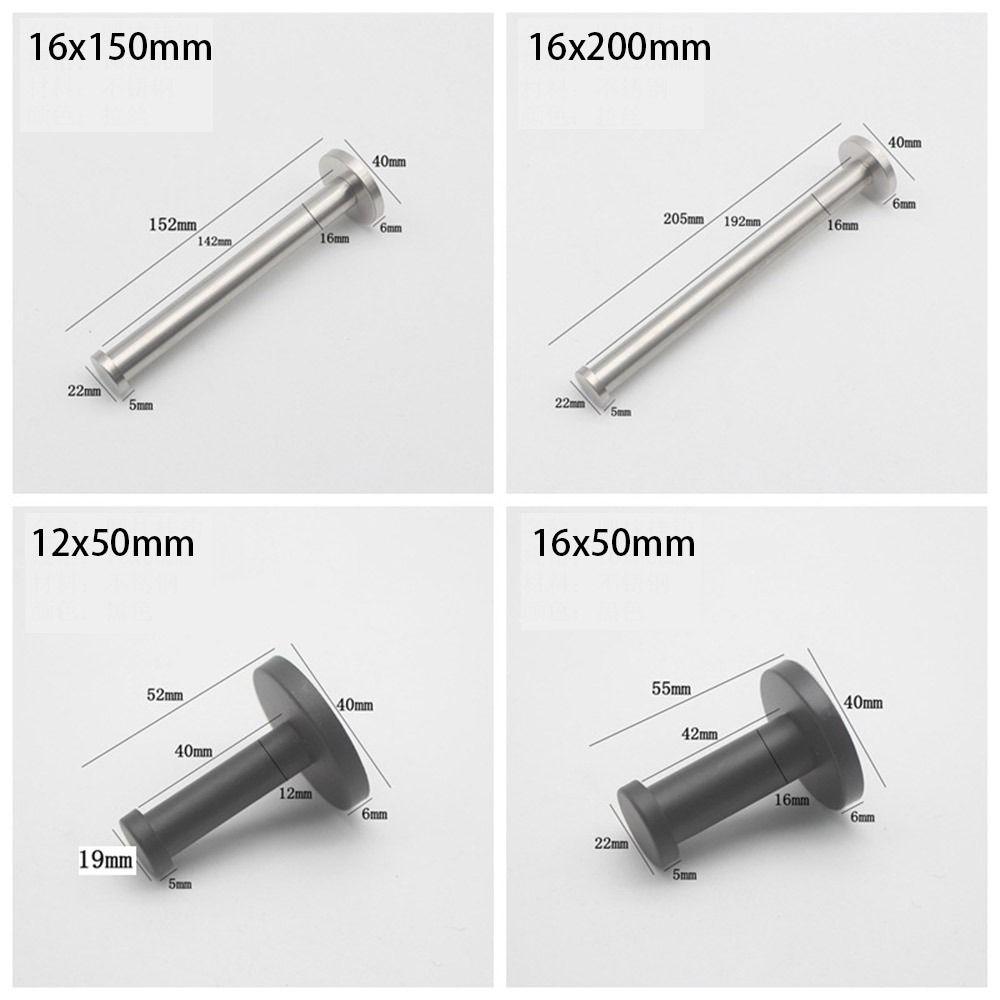 1Pcs with Screws Single Clothes Hook Cylindrical Wall Punching Hook New Hat Towel Rack