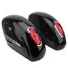Black Small Pannier with Lights for Harley Cruiser Prince Motorcycle