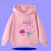Peppa Pig children's hooded sweatshirt for boys, girls, casual wear, 2026 new style, cartoon print on the shirt