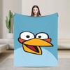 Coperta in Peluche Cartoon Angry Birds A-A per Bambine e Bambini Coperta Plaid in Flanella Morbida Qualità Personalizzata Copriletto Idea Regalo