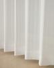 Lace Flame Hard to See Outside During the UV 4185 Striped Width 100 x Length 198 Set of 100 x 198 Curtains, Mirror, Retardant, Day, Protection, White,