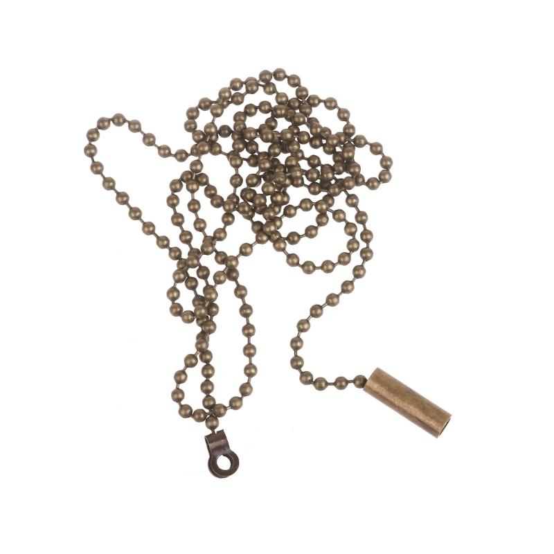 Set of 2 Ceiling Fan Chain Extenders with Connectors Bulb Pull Chain Extensions