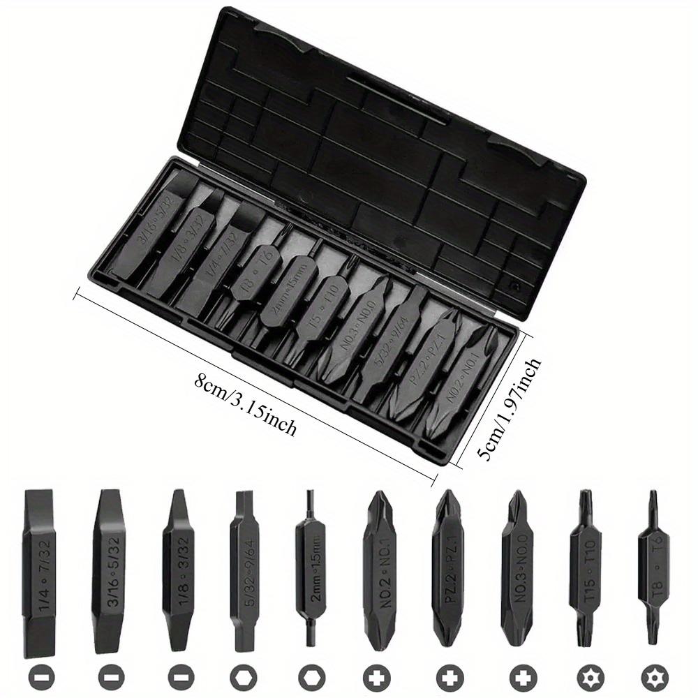 

1 шт. Набор аксессуаров с шестигранными битами Отвертка Магнитный набор 20 типов для карманного инструмента E1 Flagship Captain Ручные инструменты Мультитул 10PCS чёрный