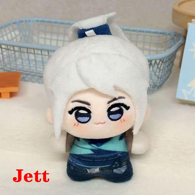Various Character 10Cm Cute Cosplay Anime Game Valorant Iso Gekko Sage Skye Reyna Clove Jett Plush Toy Bag Keychain Plushie Doll