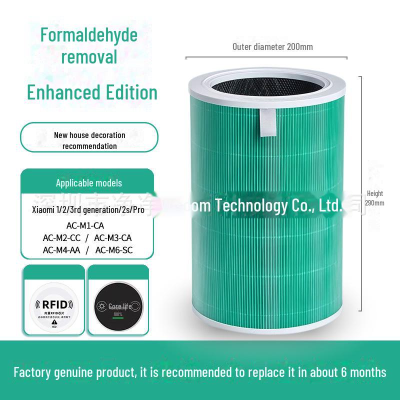 „Aktivkohlefilter für Xiaomi Luftreiniger 1/2/3/Pro – Formaldehyd-Entfernung“