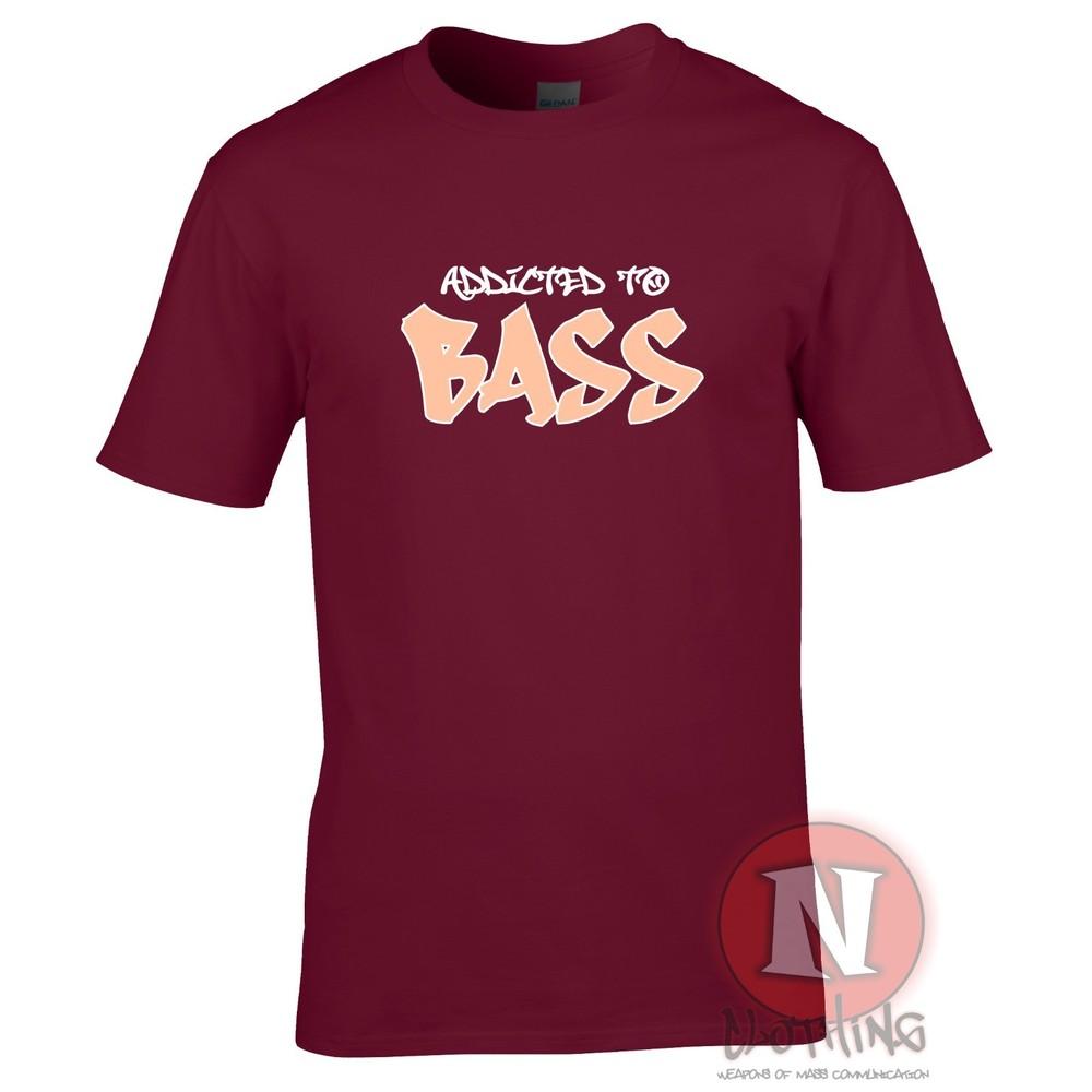 Addicted To Bass TShirt Old School Edm Dj Club Dance Rave Music S