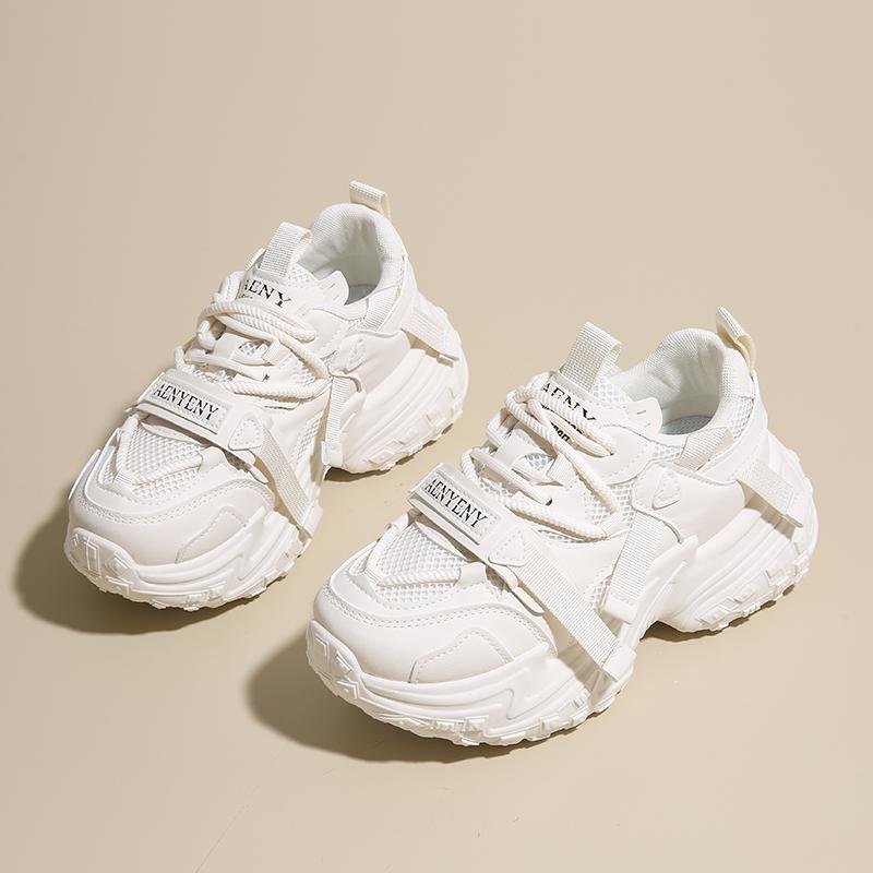 Ins Korean Style New Dad Shoes Women 2025 Spring Student Running Sports Thick-Soled Height-Increasing Casual Shoes