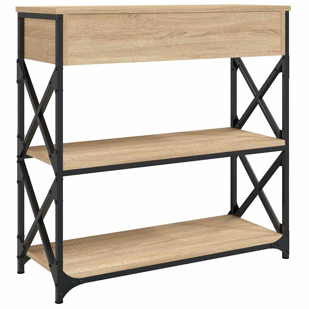 Console Table Sonoma Oak 75x28x75 cm Particleboard