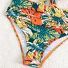 New Women Print Summer Push Up Swimwear High Waist Bikini Set Bathing Suit Beachwear Female Holiday Swimsuit Swimming