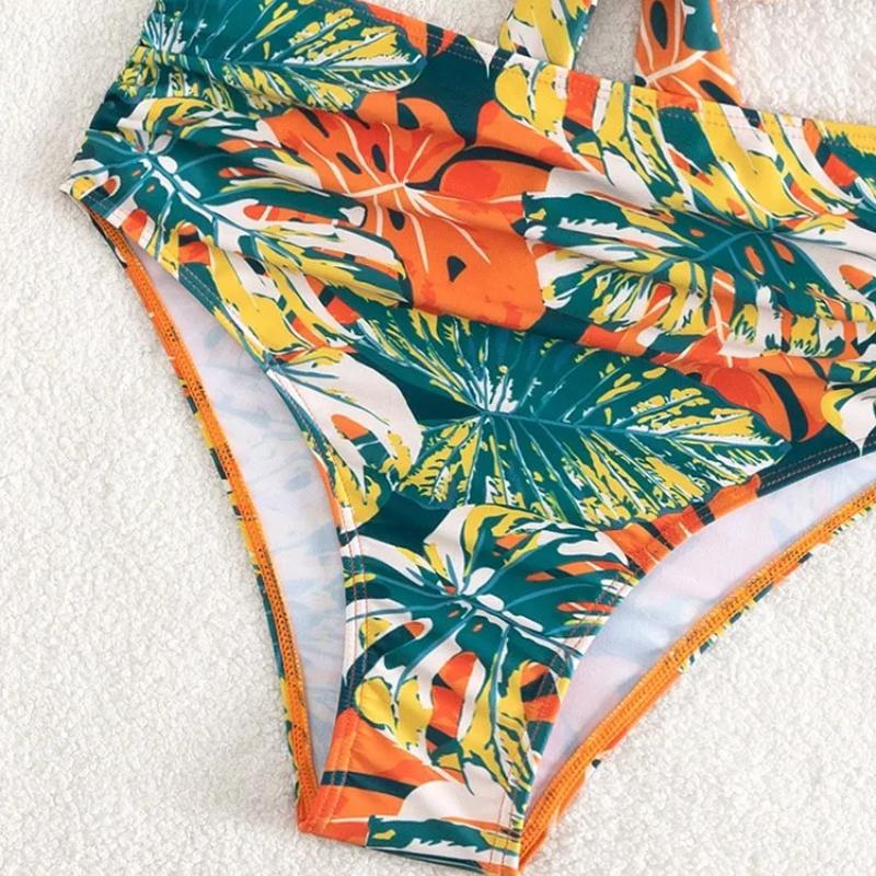 New Women Print Summer Push Up Swimwear High Waist Bikini Set Bathing Suit Beachwear Female Holiday Swimsuit Swimming