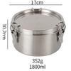 Stainless Steel Round Food Storage Container