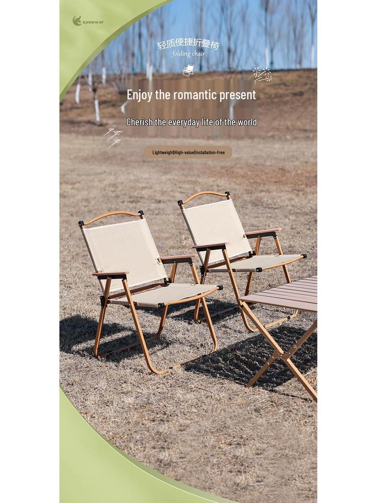Kermit Outdoor Folding Camping Picnic Chair: Portable, Lightweight, Leisure Stool