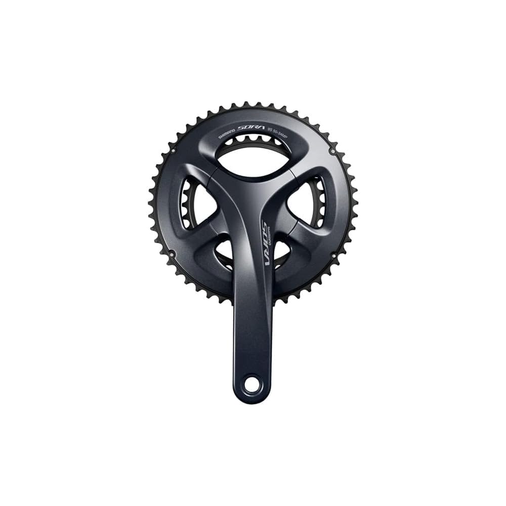 Shimano Sora FC-R3000 Crankset 50x34T 165mm 9-Speed Compatible with External Bottom Bracket
