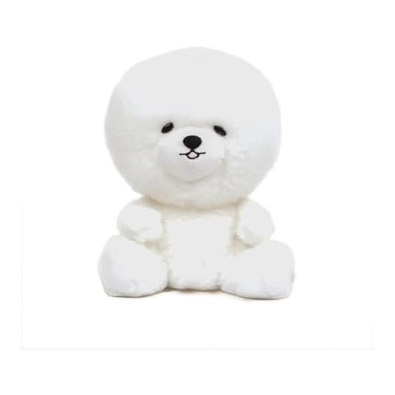Sinada Petit Muu Bichon Frise Plush Toy, 15cm White Dog