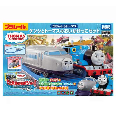 TAKARA TOMY Plarail Thomas Thomas the Tank Engine Kenji and Thomas Running Set for Boys