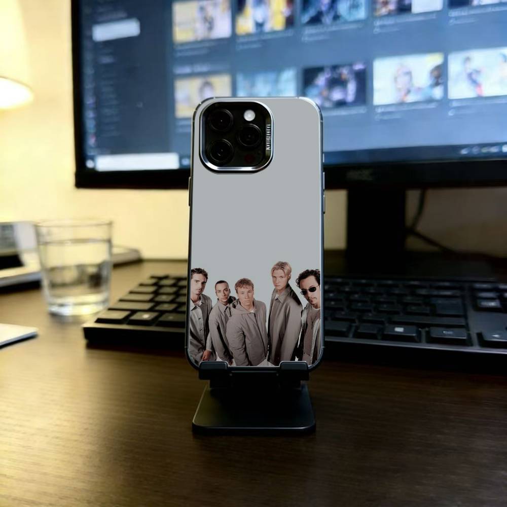 B-Backstreet Boys BSB Phone Case For iPhone 17,16,15,14,13,12,11 Plus,Pro Max,XS,Colorful Silver Black Cover