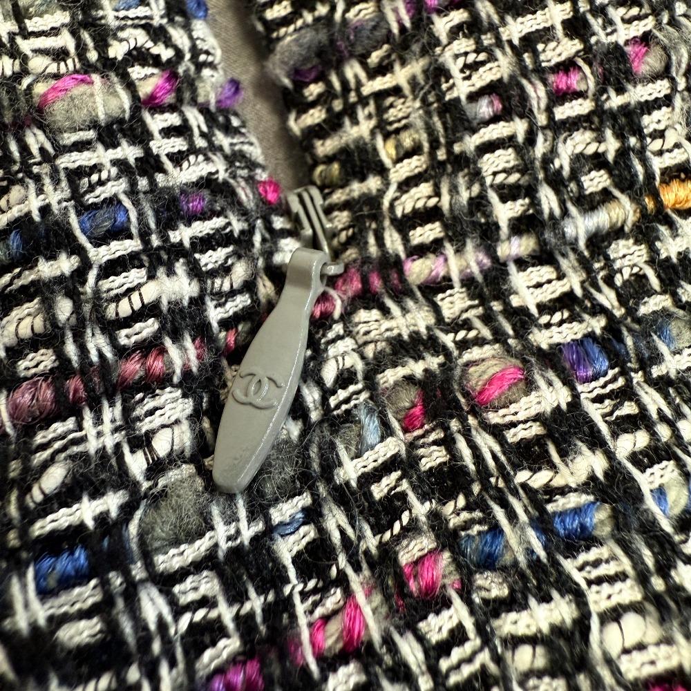 CHANEL P41038V29665 wool acrylic skirt gray acrylic Used