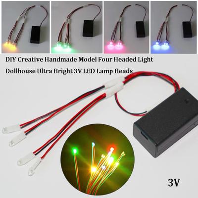 3V DIY Creative Model Light Handmade Ultra Bright LED Lamp Beads Dollhouse Small Bulb
